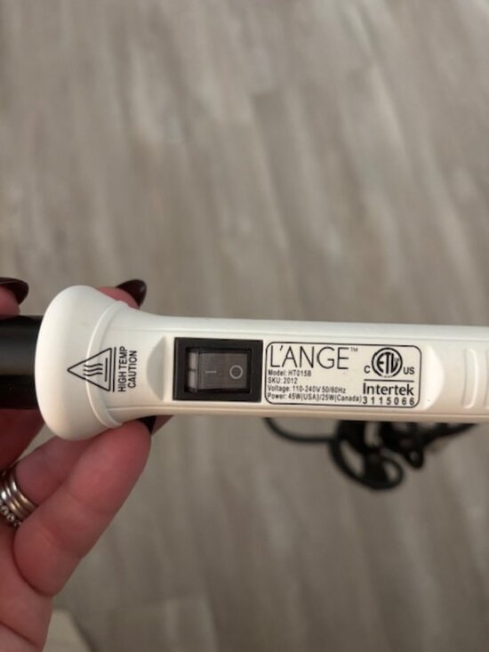 L'ange Hair Curling Wand HT015B Lange Curling Iron 1 Inch Titanium - Picture 3 of 3